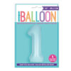 BLUE NUMBER 1FOIL BALLOON 86.3CM