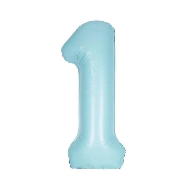 BLUE NUMBER 1FOIL BALLOON 86.3CM - Image 2