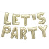 FOIL BALLOON LETTER BANNER GOLD 36CM