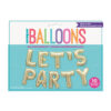 FOIL BALLOON LETTER BANNER GOLD 36CM - Image 2