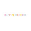 BANNER 1ST BIRTHDAY LETTER PINK DOTS 1.82M
