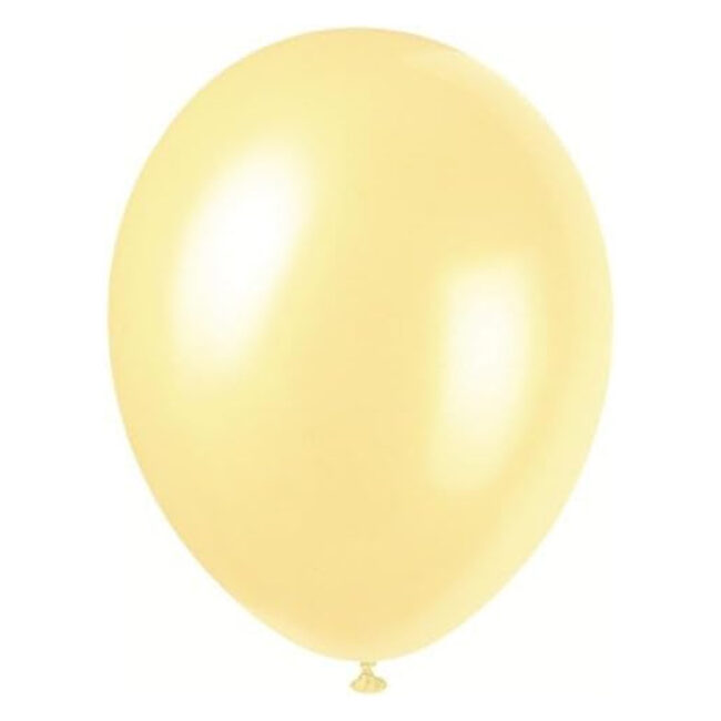 LATEX BALLOON PEARL IVORY 30CM 8PCS