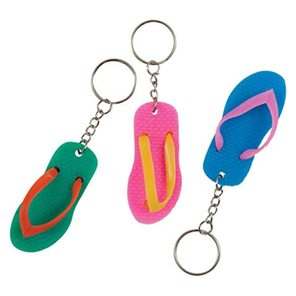 FLIP FLOP KEYCHAINS 6PCS - Pergamos