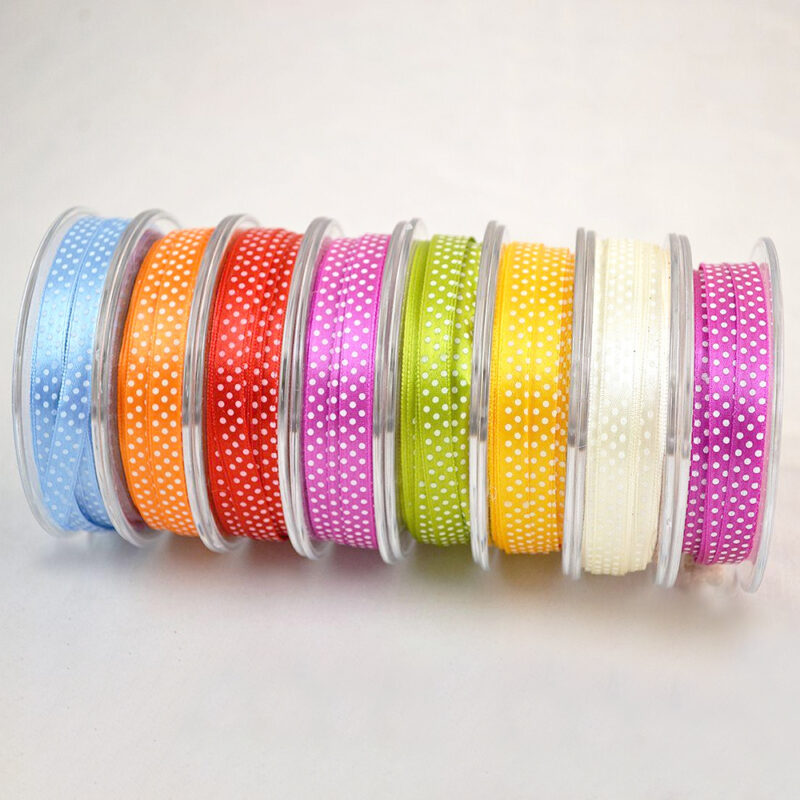 SATIN RIBBON POLKA DOT 25MMX25M Pergamos