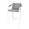 RIMINI BARCHAIR WHITE 58X63.5X98CM