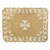 DOILIES RECTANGLE GOLD 30X40CM