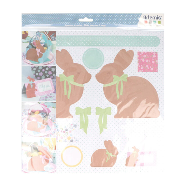 KIT OF 3 EASTER BASKETS 17X12CM - Image 3