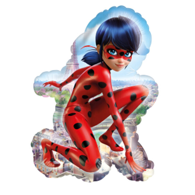 Mini Ballon Miraculous Ladybug en aluminium - 23 cm