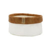 SCALE WHITE WITH LEATHER EDGE 20X10CM