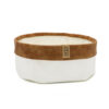 SCALE WHITE WITH LEATHER EDGE 25X10CM