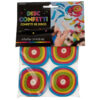 CONFETTI FRISBEE 2X6.5CM 4PCS