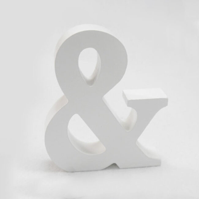 Wooden letter K H 4cm