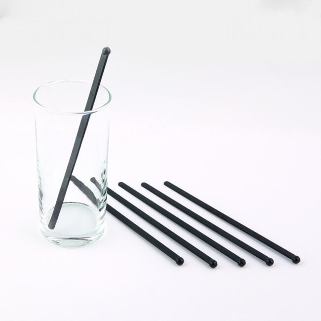 COCKTAIL STIRRER BLACK 165MM 200PCS