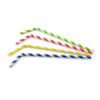 PAPER STRAWS FLEXIBLE COLORFUL 6MMX24CM 200PCS