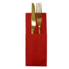 NAPKINS LUXURY POCKET 2PLY RED 40CM 100PCS - Image 2