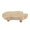 WOODEN TRAY TEAK NATURAL 28X28X7CM
