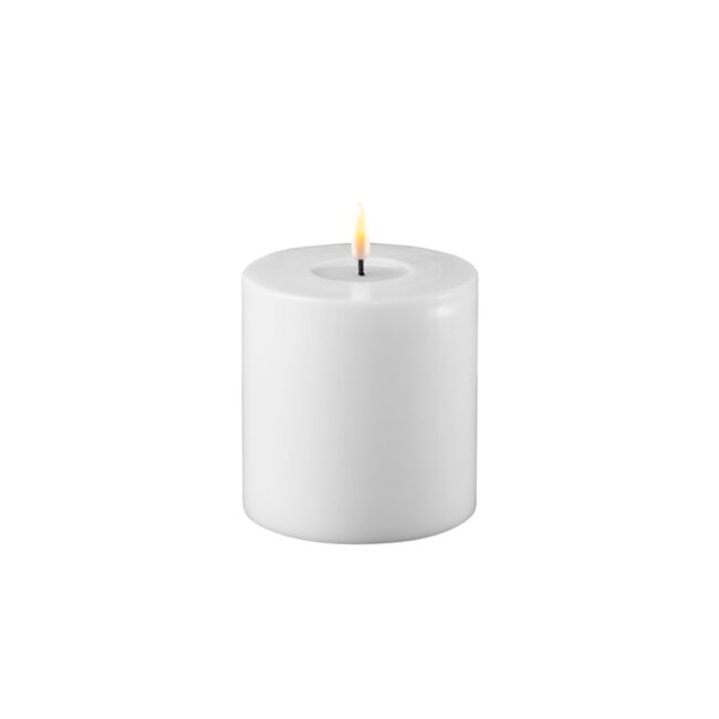LED CANDLE WHITE 10X10CM