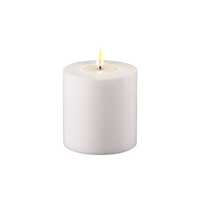 OUTDOOR LED CANDLE WHITE 10X10CM
