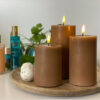 OUTDOOR LED CANDLE MOCCA 7.5X10CM - Image 2