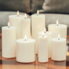 LED CANDLE WHITE 10X10CM - Image 2
