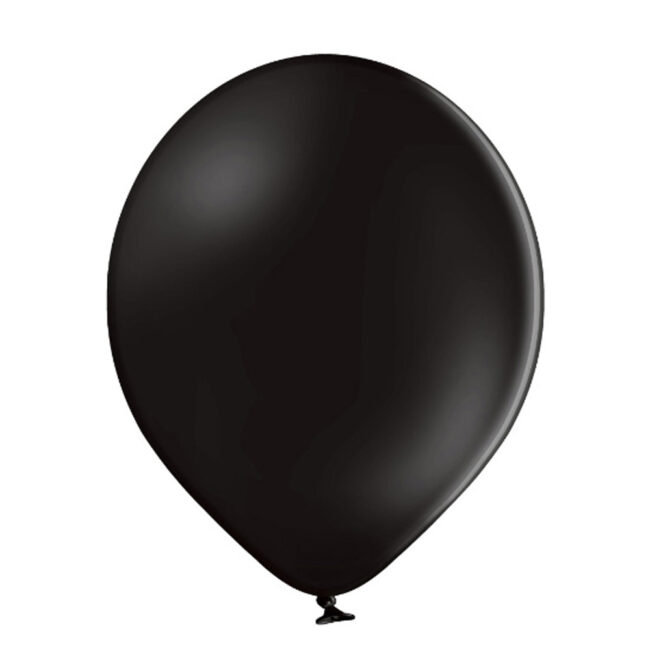 LATEX BALLOON PASTEL BLACK 28CM 100PCS