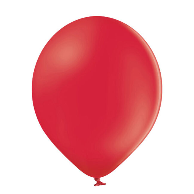 LATEX BALLOON PASTEL RED 28CM 100PCS