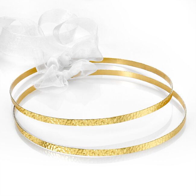 HANDMADE WEDDING CROWNS FORGED GOLD PLATED