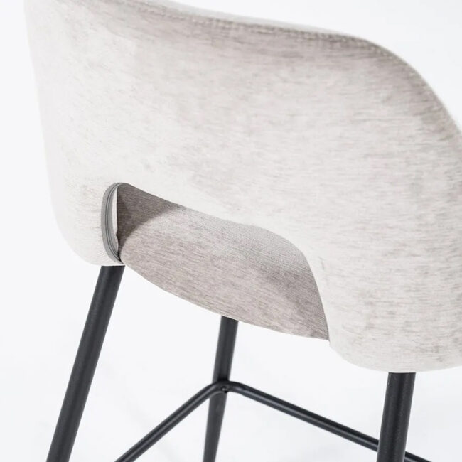 BARCHAIR ESMEE BEIGE MELLOW 50X55X92CM - Image 3