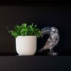 PLANTER BALL GROOVE BEIGE 9X8CM - Image 2
