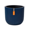PLANTER BALL GROOVE DARK BLUE 9X8CM