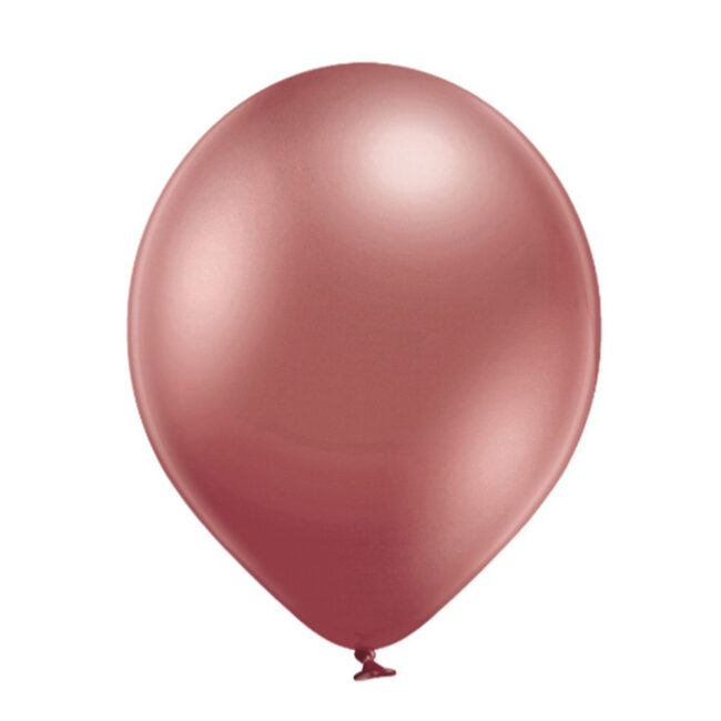 LATEX BALLOON GLOSSY ROSE GOLD 100PCS
