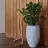 PLANTER VASE ELEGANT DELUXE RIB IVORY 51X72CM - Image 2