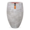 PLANTER VASE ELEGANT DELUXE RIB IVORY 51X72CM