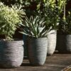 PLANTER BALL RIB ANTHRACITE 55X53CM - Image 5