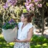 PLANTER BALL WASTE RIB TERRAZZO BEIGE 35X34CM - Image 2