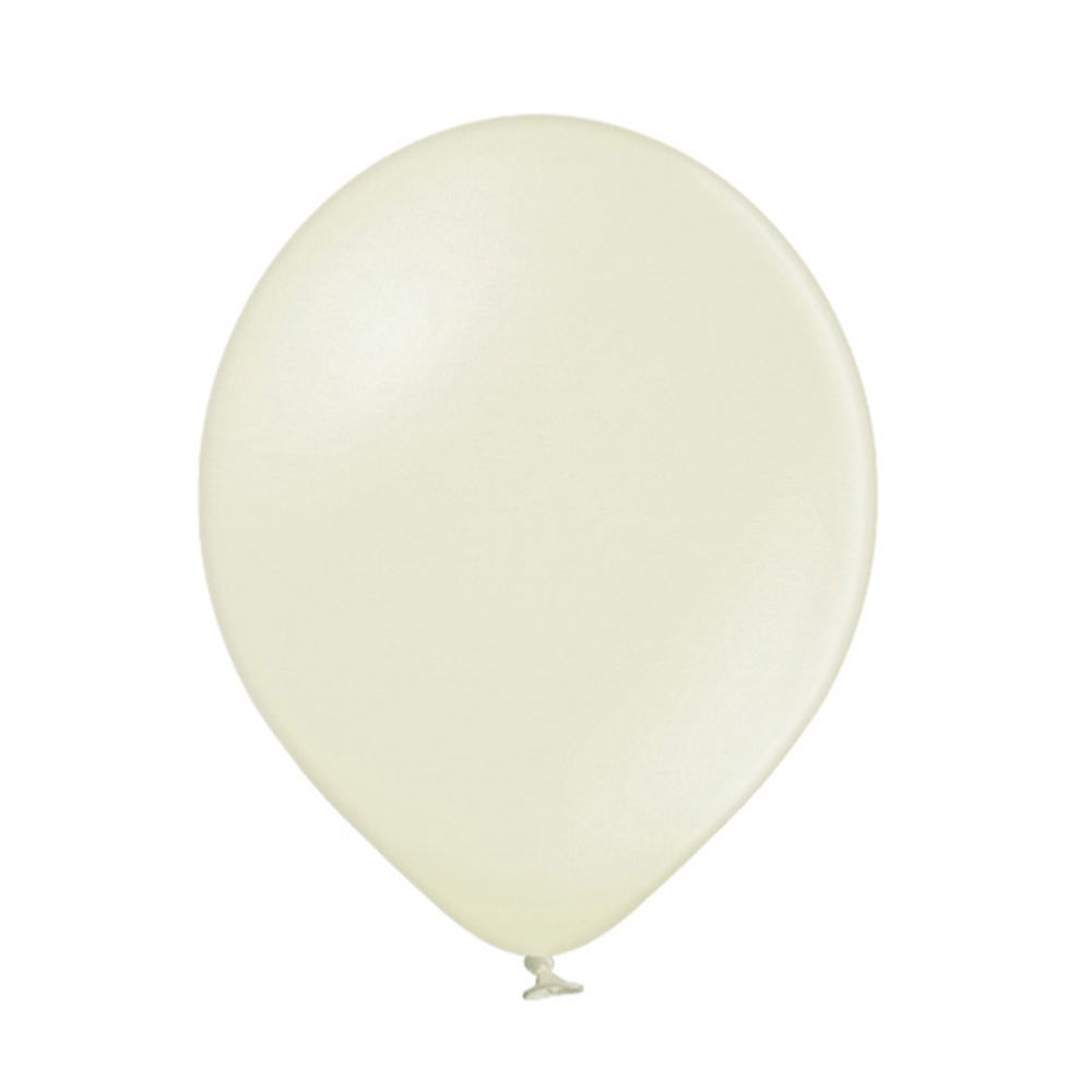 LATEX BALLOON METALLIC IVORY 100PCS