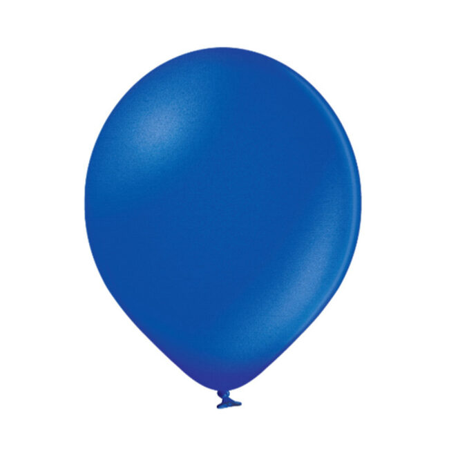 LATEX BALLOON METALLIC ROYAL BLUE 100PCS