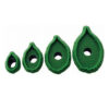 SET OF 4 JEM ROSE LEAVES 13-34MM