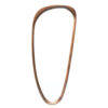 MIRROR EGG SLOPE DARK WOOD 70X150CM