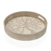 SET OF 2 ROUND WOODEN TRAYS 30 & 35CM - Image 2