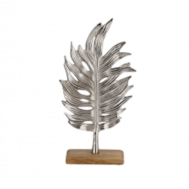 METAL LEAF DECOR 21X9X38CM