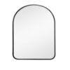 MIRROR ARCHED ALUMINIUM BLACK 60X90CM