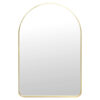 MIRROR ARCHED ALUMINIUM GOLD 60X90CM