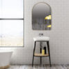 MIRROR ARCHED ALUMINIUM GOLD 60X90CM - Image 2