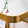 MIRROR CURVED ALUMINIUM GOLD 60X60CM - Image 2
