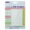 SET OF 4 PLASTIC PATTERNED SIDE SCRAPERS 109X77CM