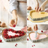 NONSTICK TART PAN HEART WITH REMOVABLE BOTTOM 25X23X3CM - Image 3