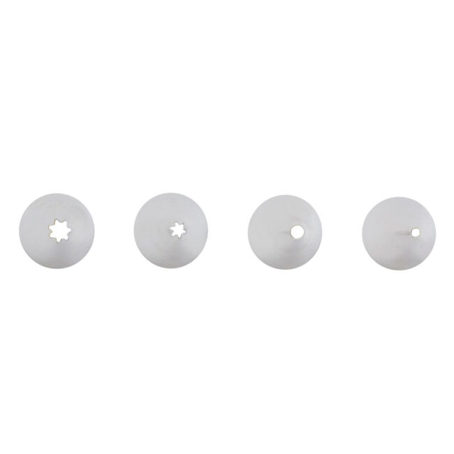 SET OF 4 PIPING TIPS ROUND & STAR - Image 3
