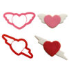 SET OF 2 COOKIE CUTTERS LOVE