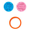 SET OF 3 COOKIE CUTTERS WONDER SUPER & MARKER